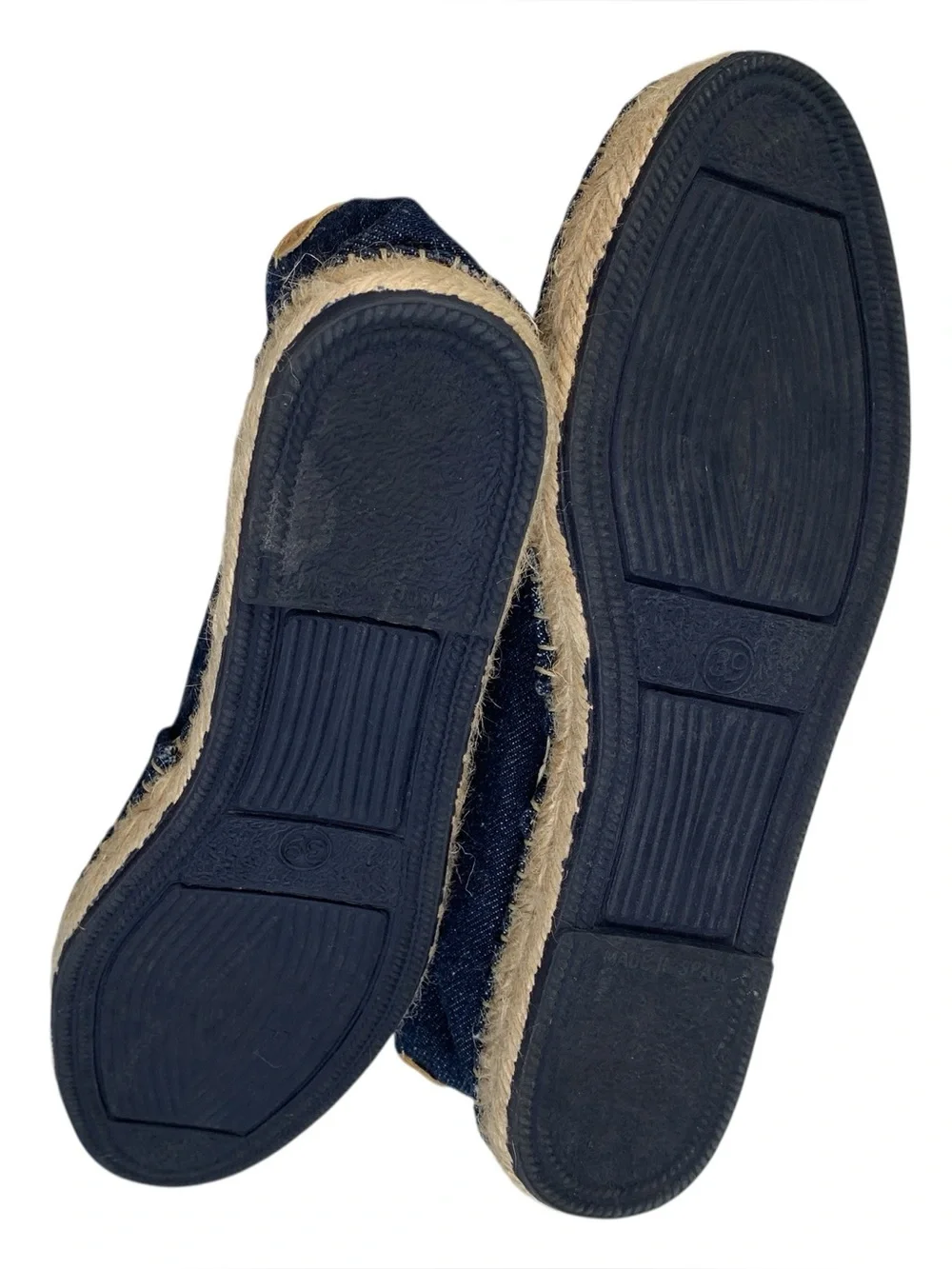 Toni Pons Denim Espadrilles Handstitched Slip On Flats EU 39 US 8